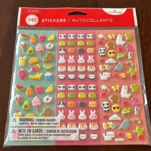 4 Packs of American Greetings Stickers, NWT - Picture 2 of 5